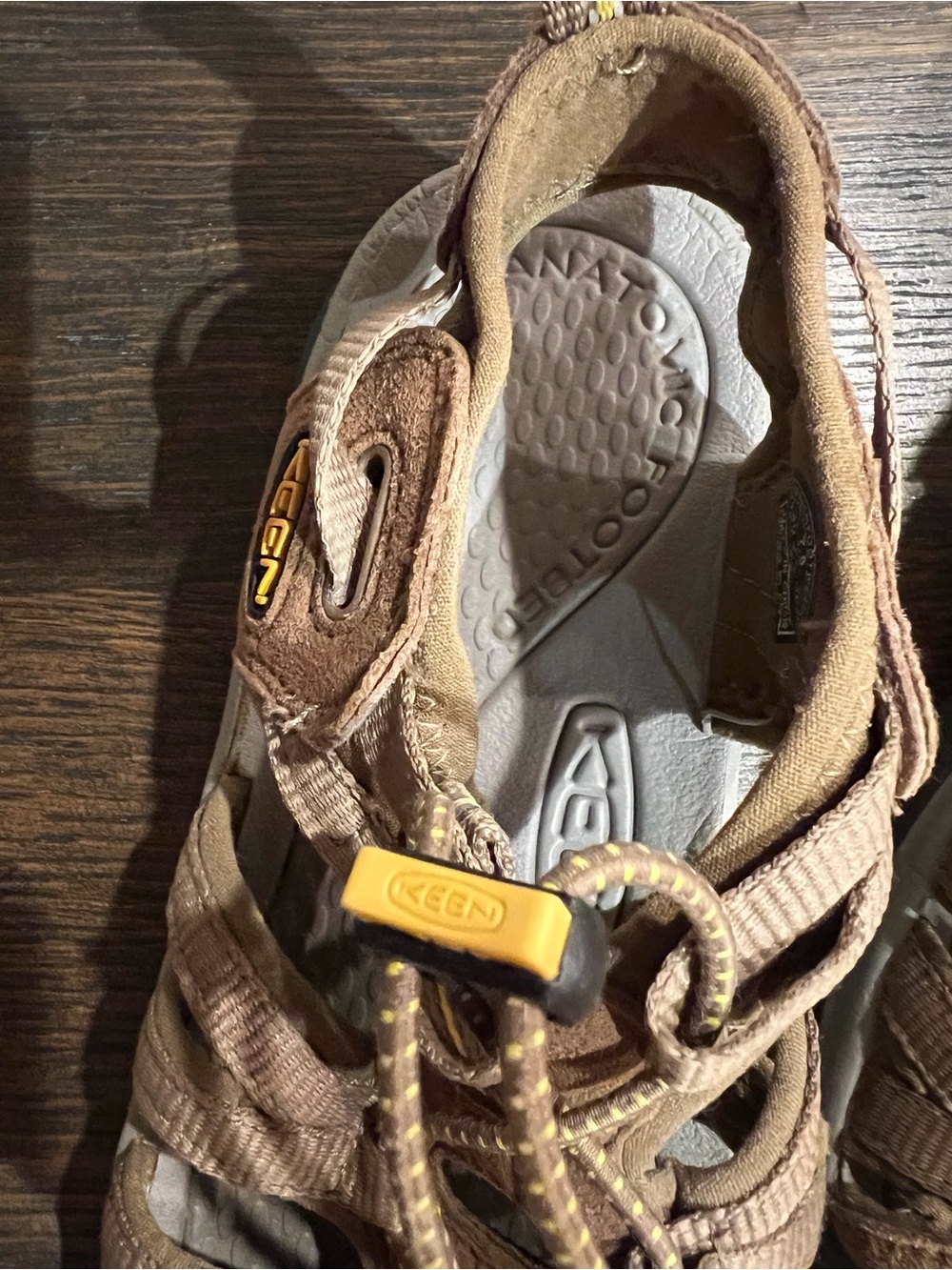 KEEN Women’s Brown Outdoor Sandals - Secure Bungee Sport Sandal - Picture 4 of 6